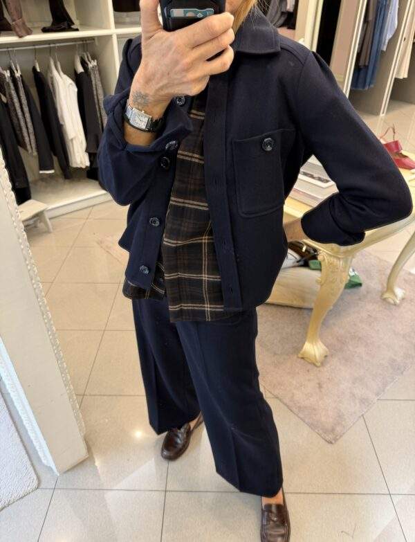 GIACCA CAMICIA BLU NAVY